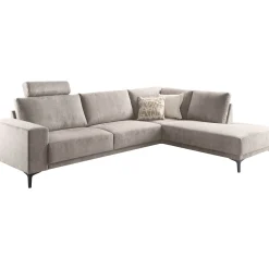 Hoekbank rechts Clanton taupe premium comfort