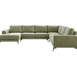 Hoekbank rechts Flandria groen basic comfort