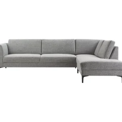 Hoekbank rechts Gulnare grijs basic comfort