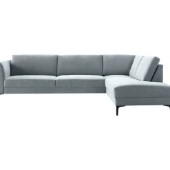 Hoekbank rechts Gulnare lichtgrijs basic comfort