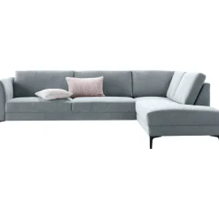Hoekbank rechts Gulnare lichtgrijs basic comfort