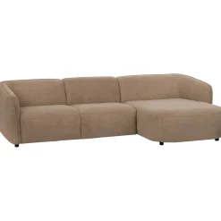 Hoekbank rechts Harper bruin basic comfort