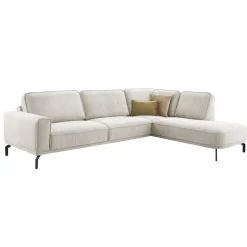 Hoekbank rechts Loretio beige basic comfort