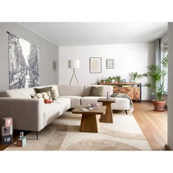 Hoekbank rechts Micco beige basic comfort