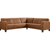Hoekbank rechts Mills microleder cognac basic comfort
