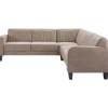 Hoekbank rechts Mills microleder taupe premium comfort