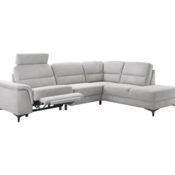 Hoekbank rechts Mirtho grijs relaxfunctie excellent comfort