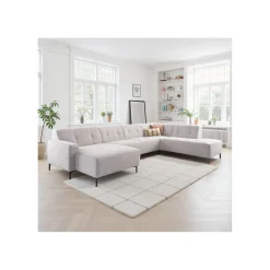 Hoekbank rechts Tordera grijs premium comfort