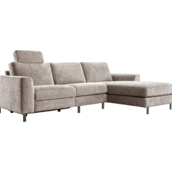 Hoekbank rechts Totham bruin relaxfunctie basic comfort
