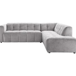 Hoekbank rechts Vizela grijs basic comfort