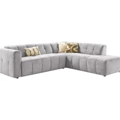 Hoekbank Vizela rechts grijs premium comfort