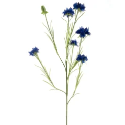 Kunstbloem Dorzano korenbloem 90 cm blauw