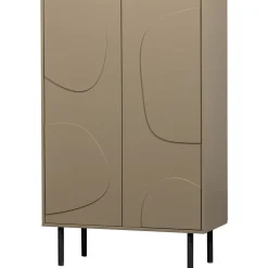 Opbergkast Atri 135x85x40 cm taupe