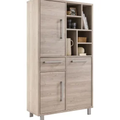 Opbergkast Gradoly 200x110x45 cm grijs