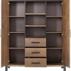 Opbergkast Mantera 170x139x48 cm donkerbruin