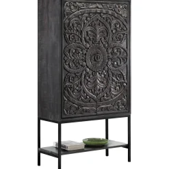 Opbergkast Montclair zwart 190x100x042 cm