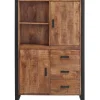 Opbergkast Newhaven mangohout 150x100x43 cm