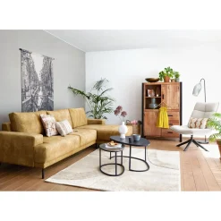 Opbergkast Newhaven mangohout 150x100x43 cm