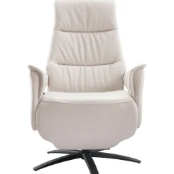 Relaxfauteuil Altonia small lichtgrijs leer