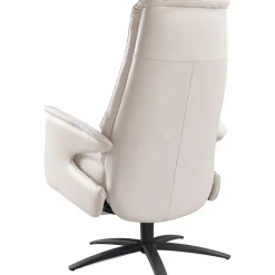 Relaxfauteuil Altonia small lichtgrijs leer