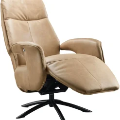Relaxfauteuil Balfour large microleder cognac