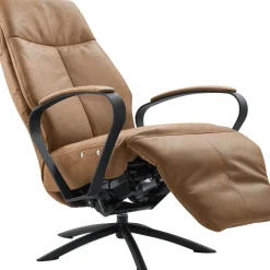 Relaxfauteuil Beltra elektrisch small microleder bruin