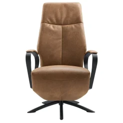 Relaxfauteuil Beltra large microleder bruin