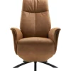Relaxfauteuil Benoni large microleder bruin