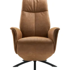 Relaxfauteuil Benoni small microleder bruin