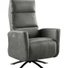 Relaxfauteuil Cervan elektrisch large microleder antraciet