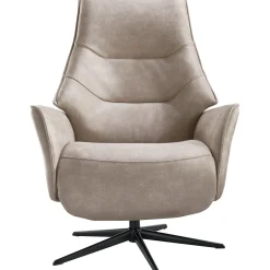 Relaxfauteuil clay large microleder taupe