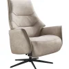 Relaxfauteuil Clay medium microleder taupe