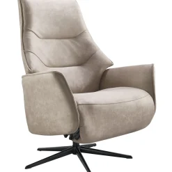 Relaxfauteuil Clay medium microleder taupe