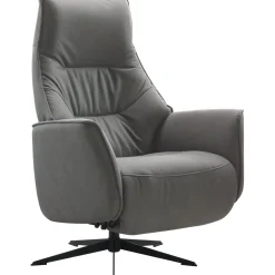 Relaxfauteuil Clay medium microvezel antraciet