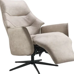 Relaxfauteuil Clay small microleder taupe