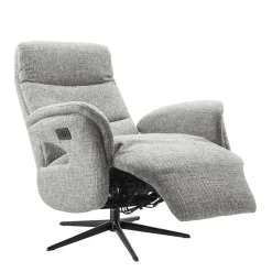 Relaxfauteuil Haslet elektrisch small grijs