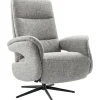 Relaxfauteuil Haslet medium grijs