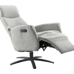 Relaxfauteuil Olindia elektrisch medium grijs