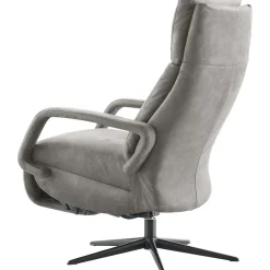 Relaxfauteuil Orona medium microleder grijs