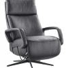 Relaxfauteuil Orona small zwart leer