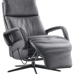 Relaxfauteuil Orona small zwart leer