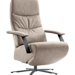 Relaxfauteuil Tofino elektrisch microleder grijs