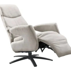Relaxfauteuil Tolgia medium microleder grijs