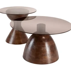 Salontafel Aboni mangohout 78 cm rond