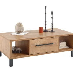 Salontafel Alva 125x68 cm orange teak rechthoekig