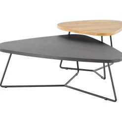 Salontafelset Donora 112 en 69 cm driehoekig