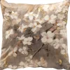 Sierkussen Westray 45x45 cm bruin met bloemen