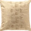 Sierkussen Westray 45x45 cm beige met lichtgoud