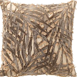 Sierkussen Westray 45x45 cm in beige- en taupetinten