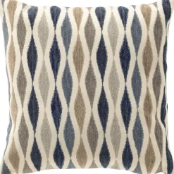 Sierkussen Westray 45x45 cm in blauwtinten